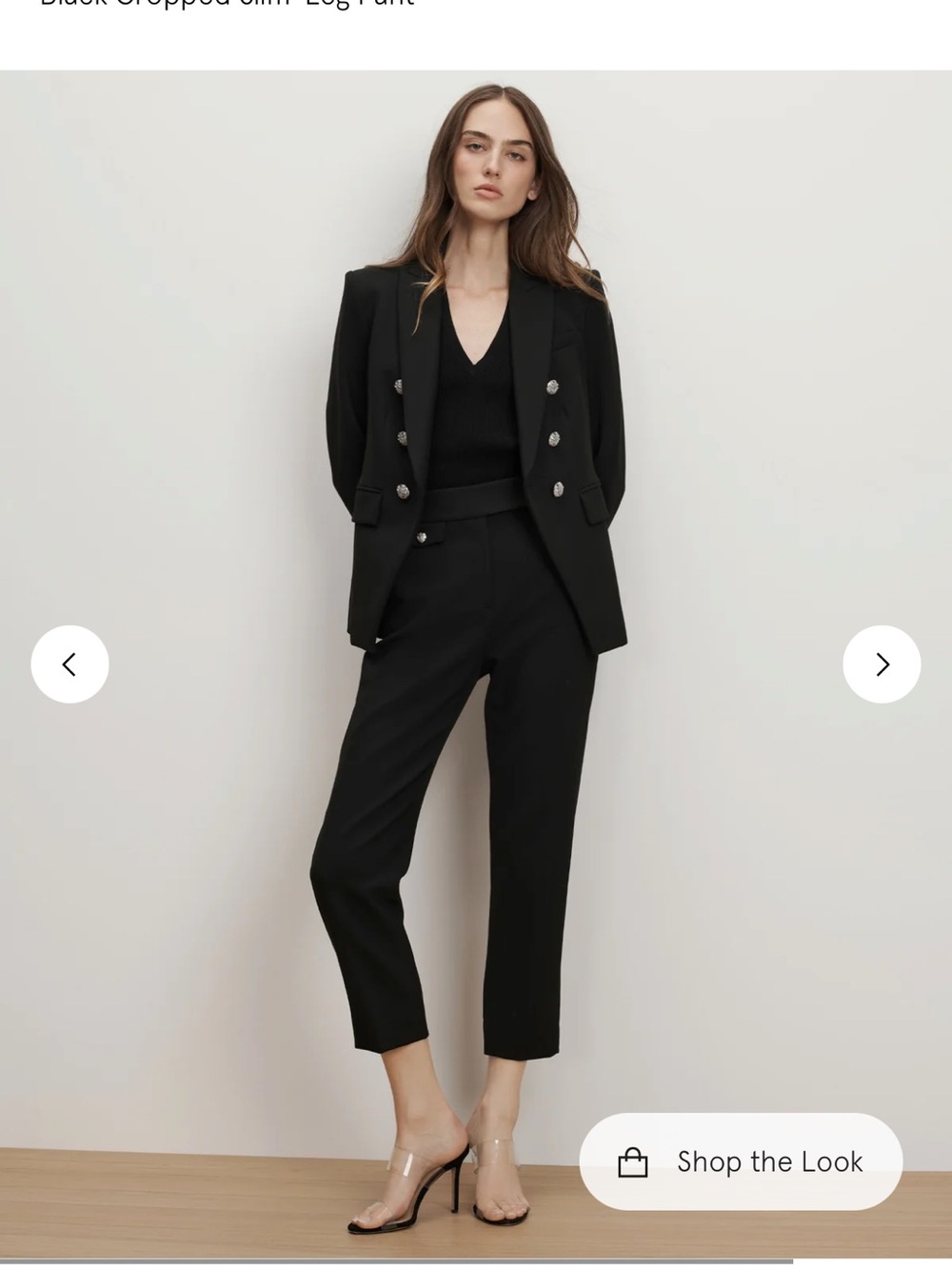 Veronica Beard Black Suit with Miller Dickey Jacket and matching pants